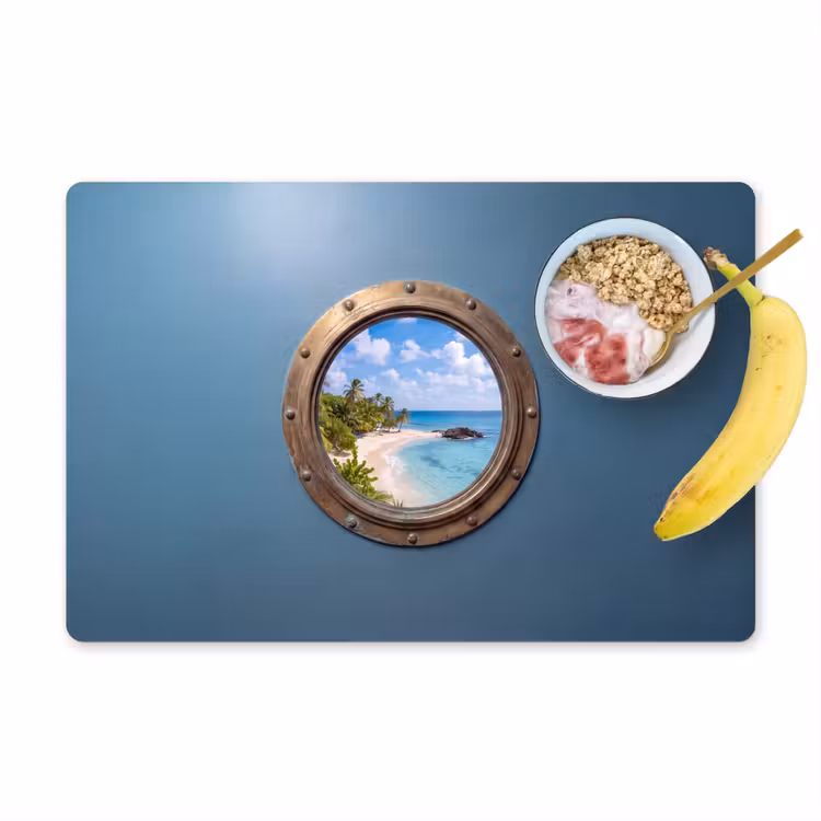 Placemat - 6 stuks - Patrijspoort - Strand - Zee — 1