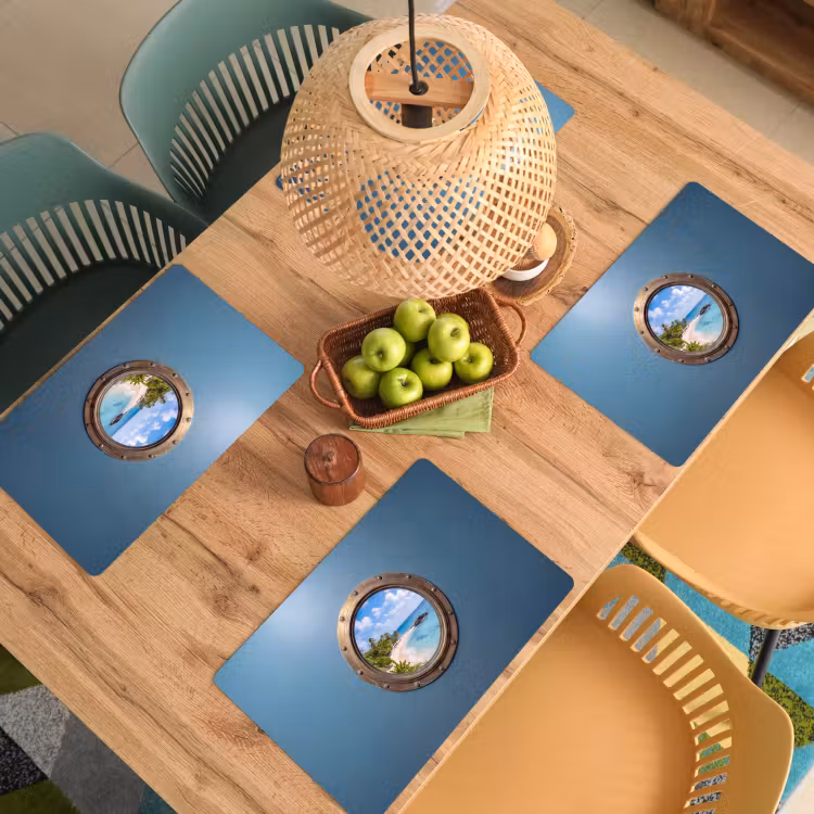 Placemat - 6 stuks - Patrijspoort - Strand - Zee — 4