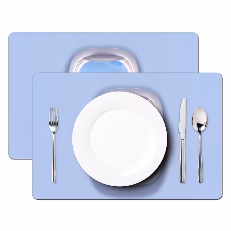 Placemat - 6 stuks - Stad - Vliegtuig - Uitzicht — 2