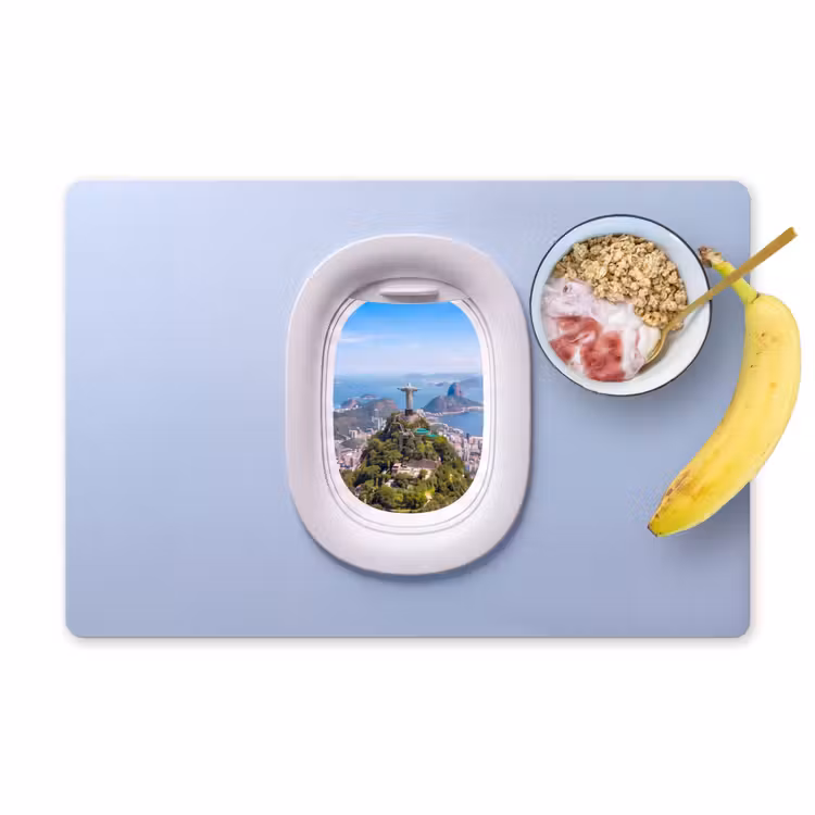 Placemat - 6 stuks - Standbeeld - Rio - Uitzicht — 1