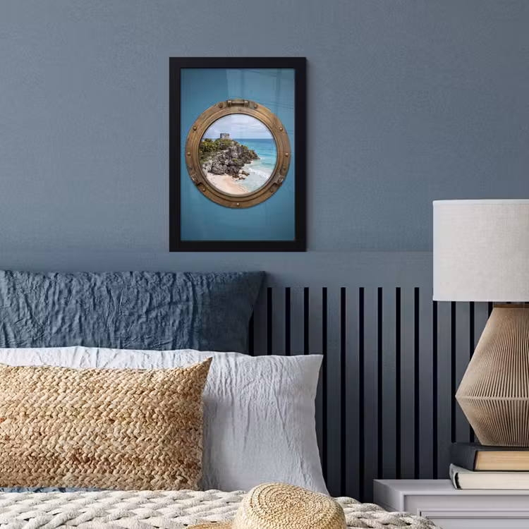 Poster met lijst - Gebouw - Strand - Zee — 4