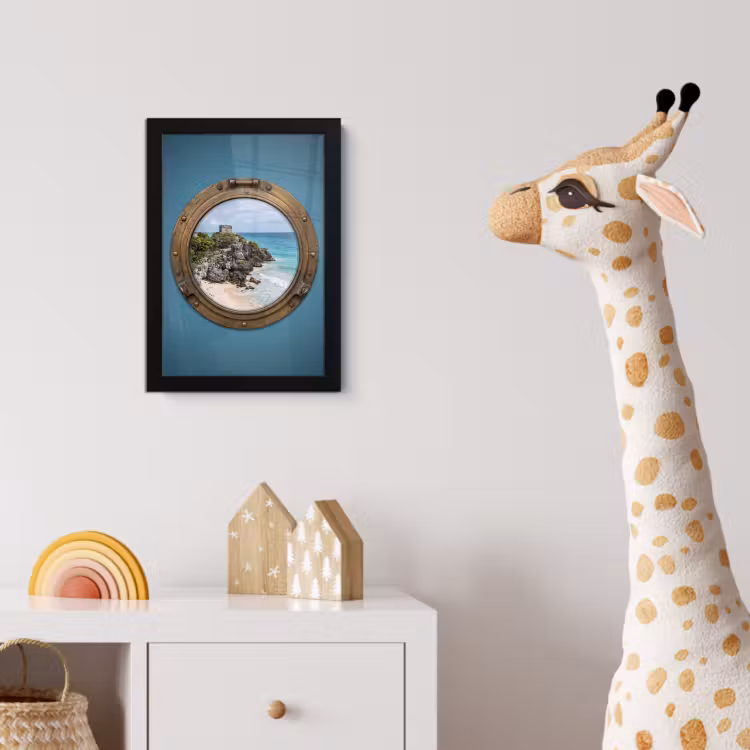 Poster met lijst - Gebouw - Strand - Zee — 5