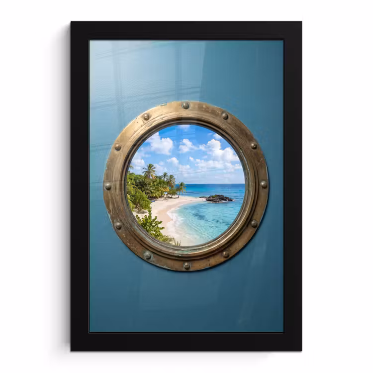 Poster met lijst - Patrijspoort - Strand - Zee — 1