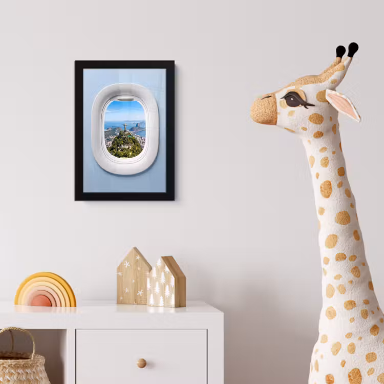 Poster met lijst - Standbeeld - Rio - Uitzicht — 5