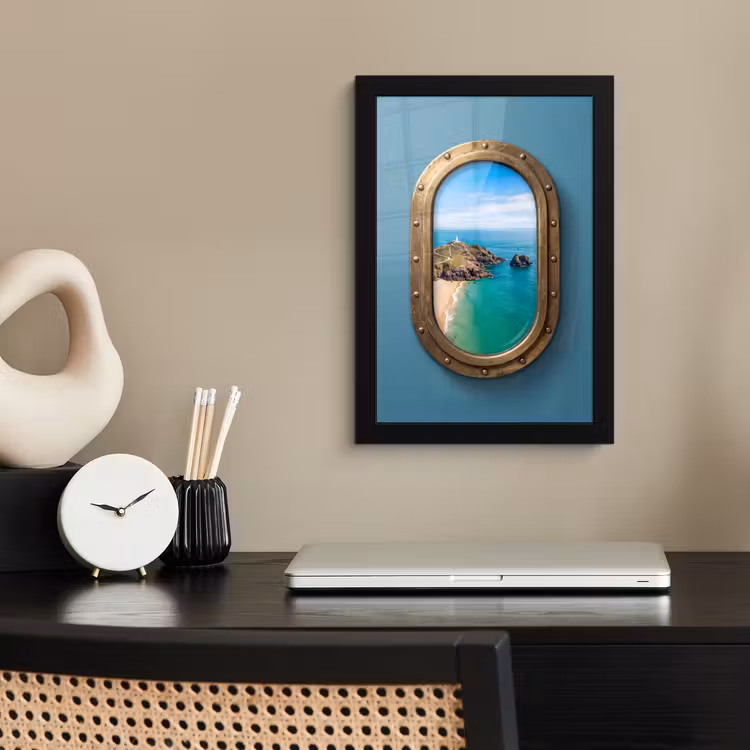 Poster met lijst - Vuurtoren - Kust - Zee — 3