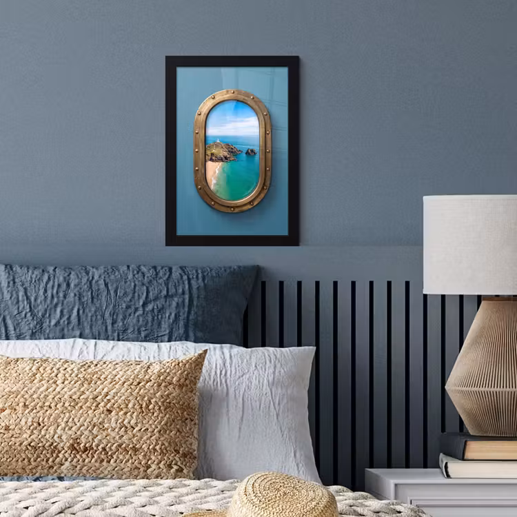 Poster met lijst - Vuurtoren - Kust - Zee — 4