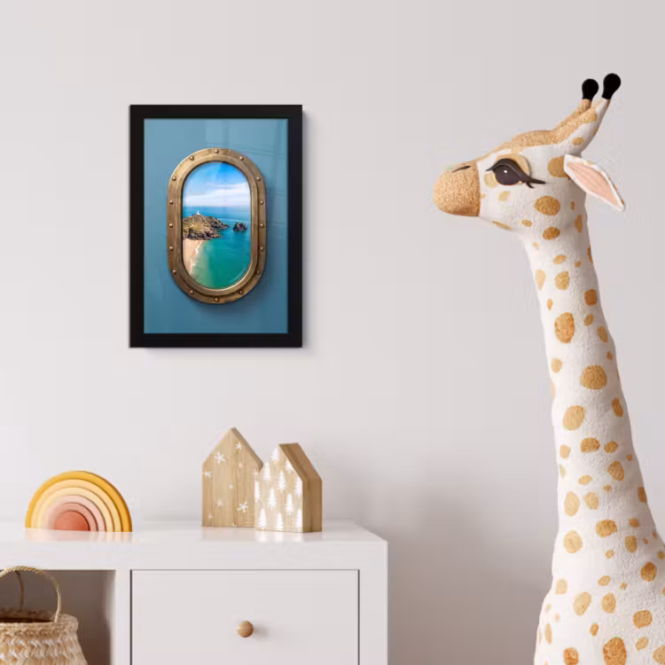 Poster met lijst - Vuurtoren - Kust - Zee — 5