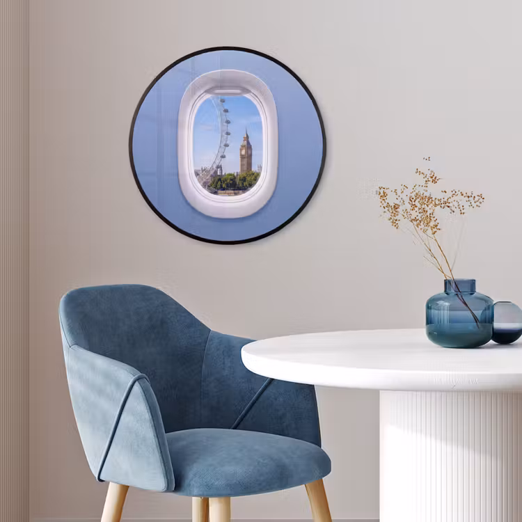 Ronde fotolijst - Reuzenrad - Toren - Stad — 4