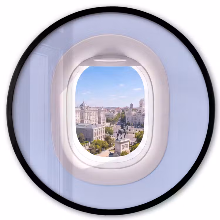 Ronde fotolijst - Stad - Uitzicht - Reizen — 1