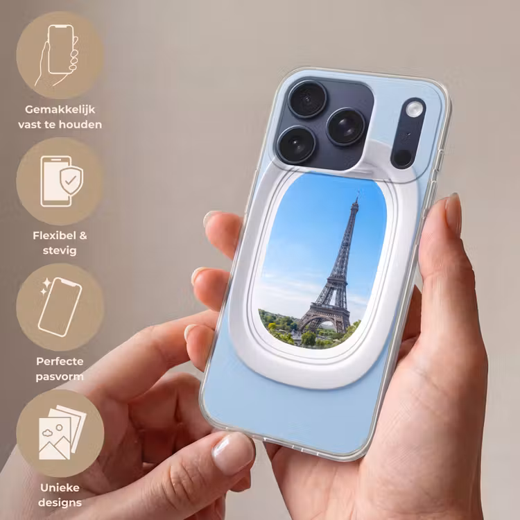 Telefoonhoesje - Eiffeltoren - Vliegtuigraam - Reizen — 4