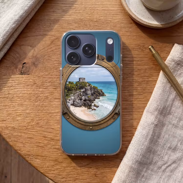 Telefoonhoesje - Gebouw - Strand - Zee — 2