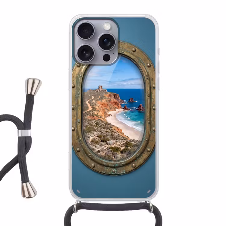 Telefoonhoesje met koord - Patrijspoort - Kust - Zee — 1