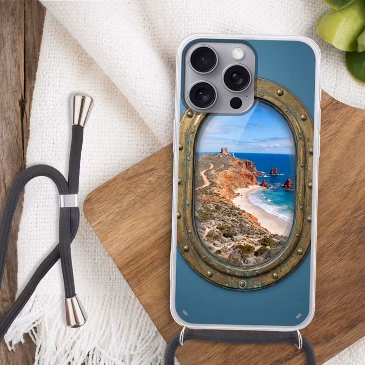 Telefoonhoesje met koord - Patrijspoort - Kust - Zee — 3