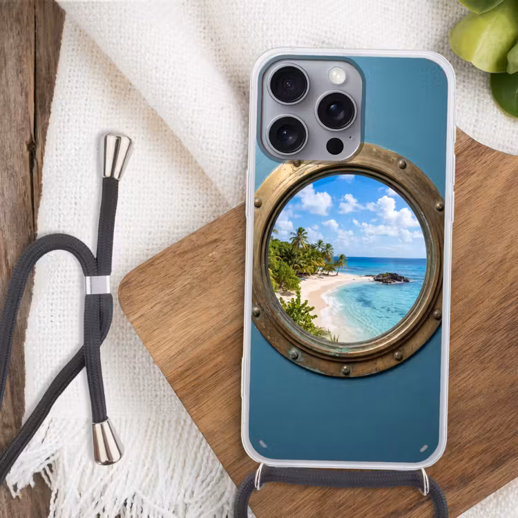Telefoonhoesje met koord - Patrijspoort - Strand - Zee — 3