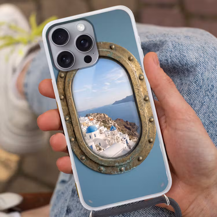 Telefoonhoesje met koord - Patrijspoort - Zee - Dorp — 2