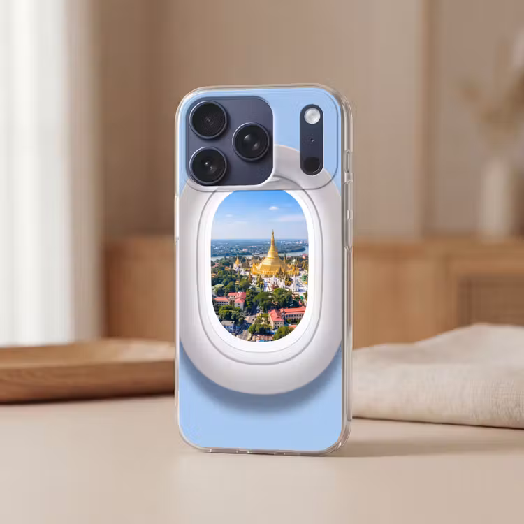Telefoonhoesje - Pagode - Stad - Uitzicht — 3