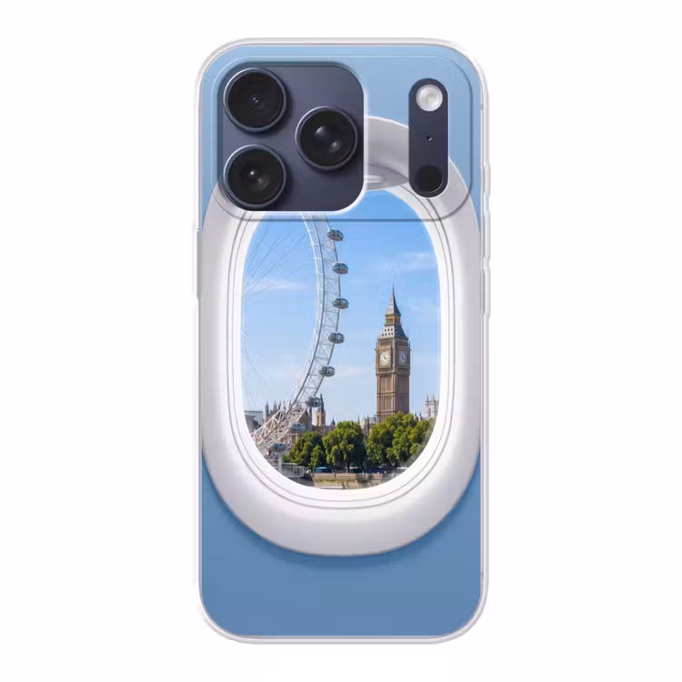 Telefoonhoesje - Reuzenrad - Toren - Stad — 1