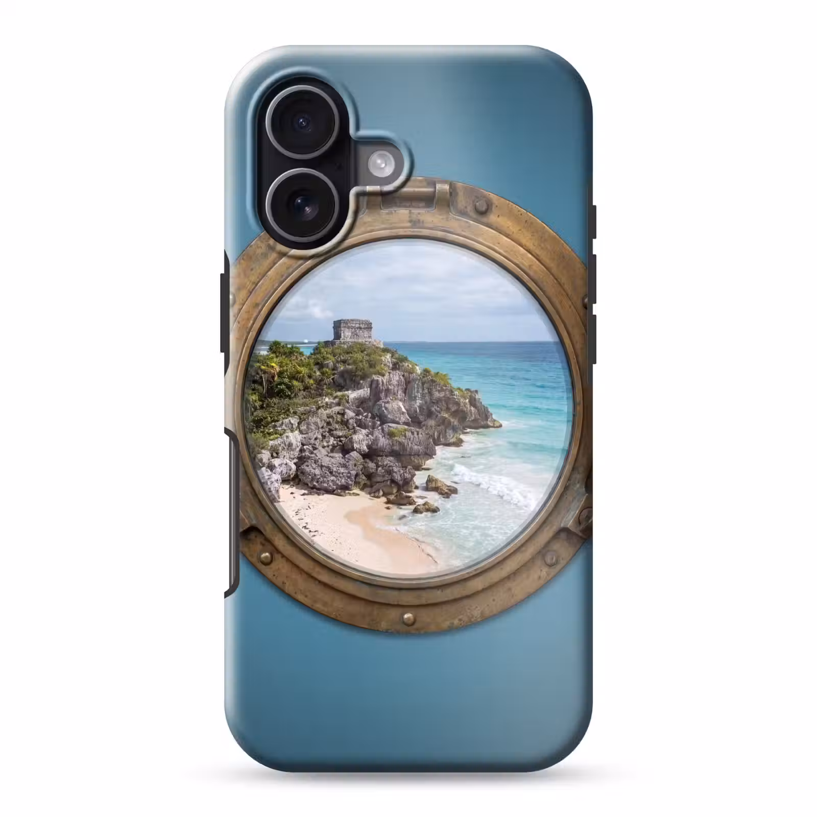 Telefoonhoesje Toughcase - Gebouw - Strand - Zee — 1