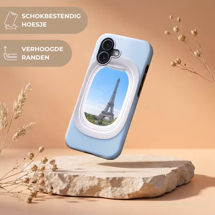 Telefoonhoesje Toughcase - Eiffeltoren - Vliegtuigraam - Reizen — 5