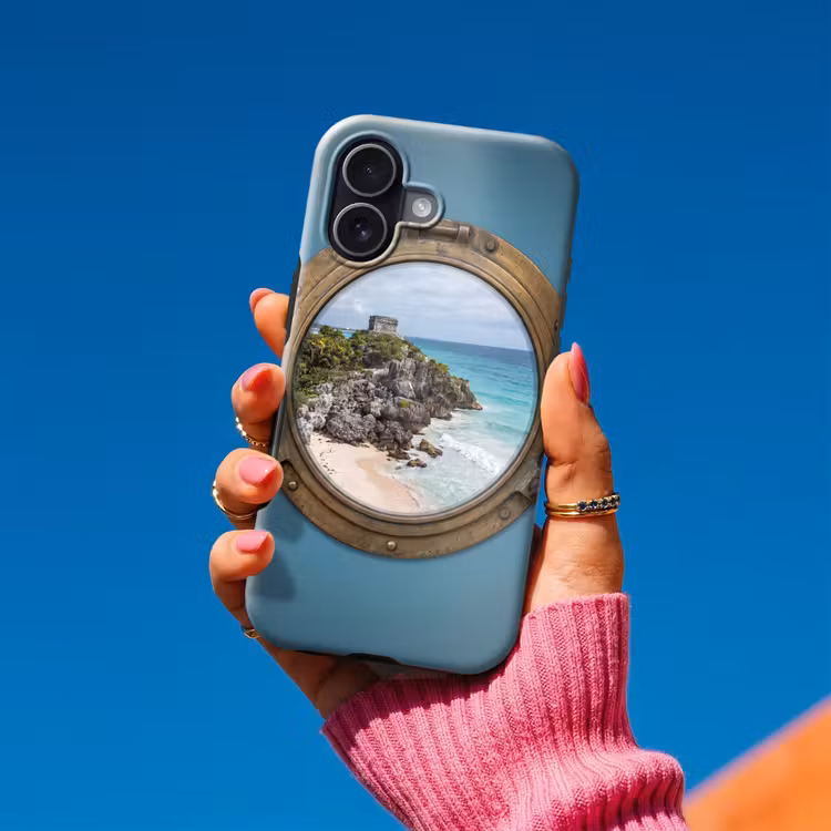 Telefoonhoesje Toughcase - Gebouw - Strand - Zee — 2