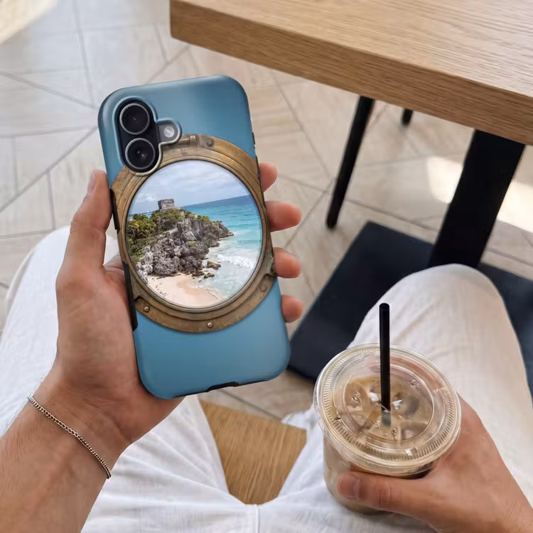 Telefoonhoesje Toughcase - Gebouw - Strand - Zee — 4