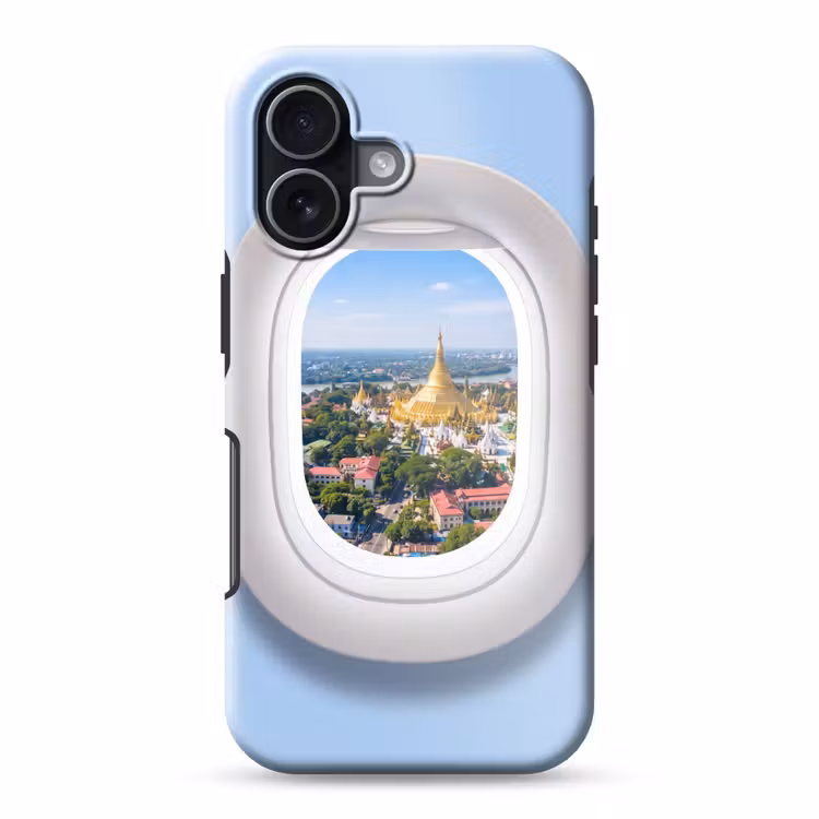 Telefoonhoesje Toughcase - Pagode - Stad - Uitzicht — 1