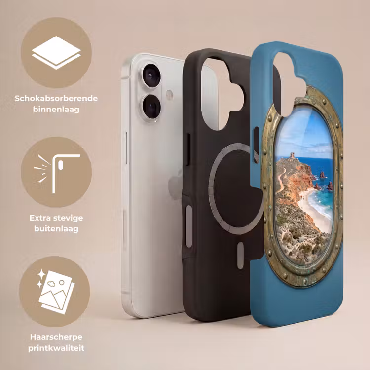 Telefoonhoesje Toughcase - Patrijspoort - Kust - Zee — 3