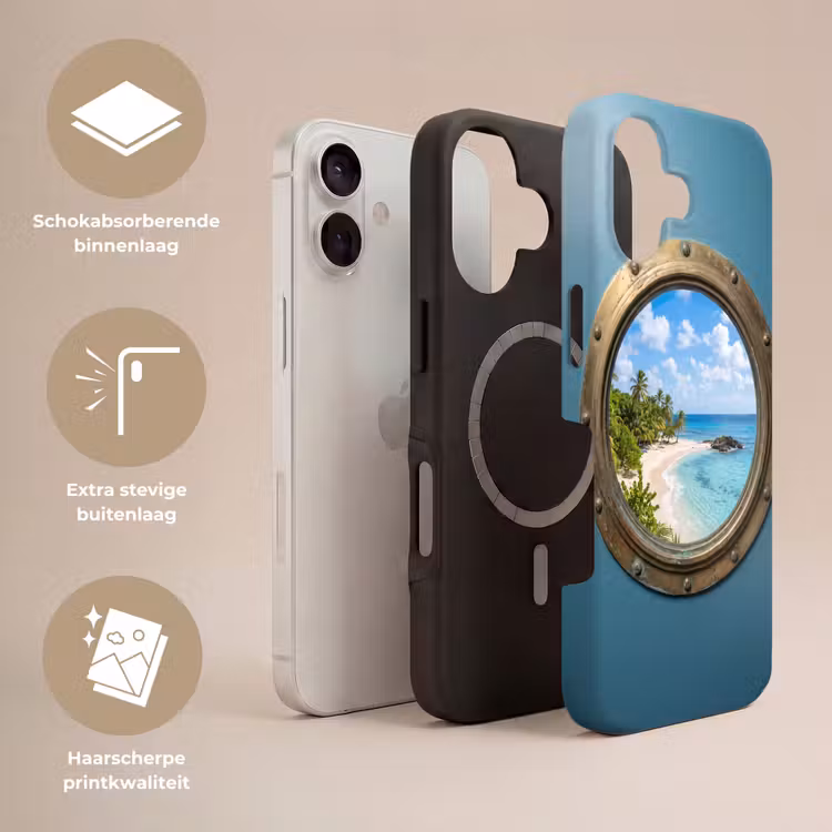 Telefoonhoesje Toughcase - Patrijspoort - Strand - Zee — 3