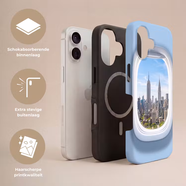 Telefoonhoesje Toughcase - Stad - Vliegtuig - Uitzicht — 3