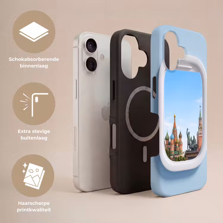 Telefoonhoesje Toughcase - Stadsgezicht - Raam - Reis — 3