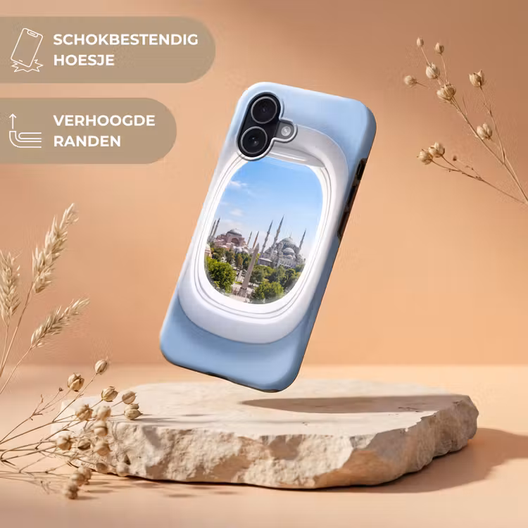 Telefoonhoesje Toughcase - Vliegtuigraam - Stad - Reis — 5