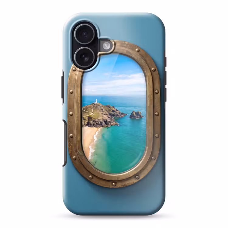 Telefoonhoesje Toughcase - Vuurtoren - Kust - Zee — 1