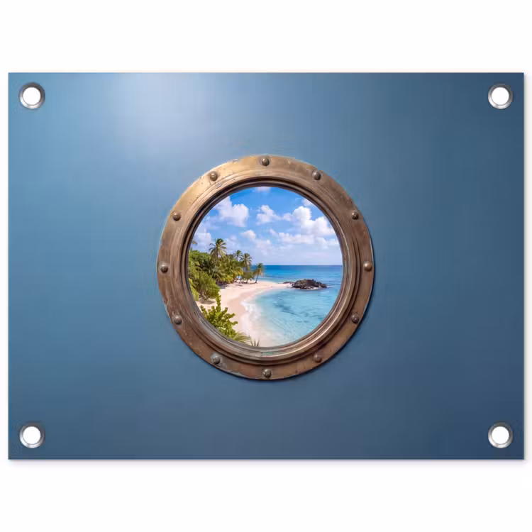 Tuinposter - Patrijspoort - Strand - Zee — 1