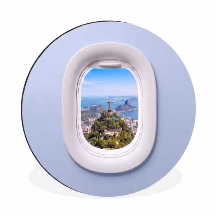 Muurcirkel aluminium - Standbeeld - Rio - Uitzicht — 1