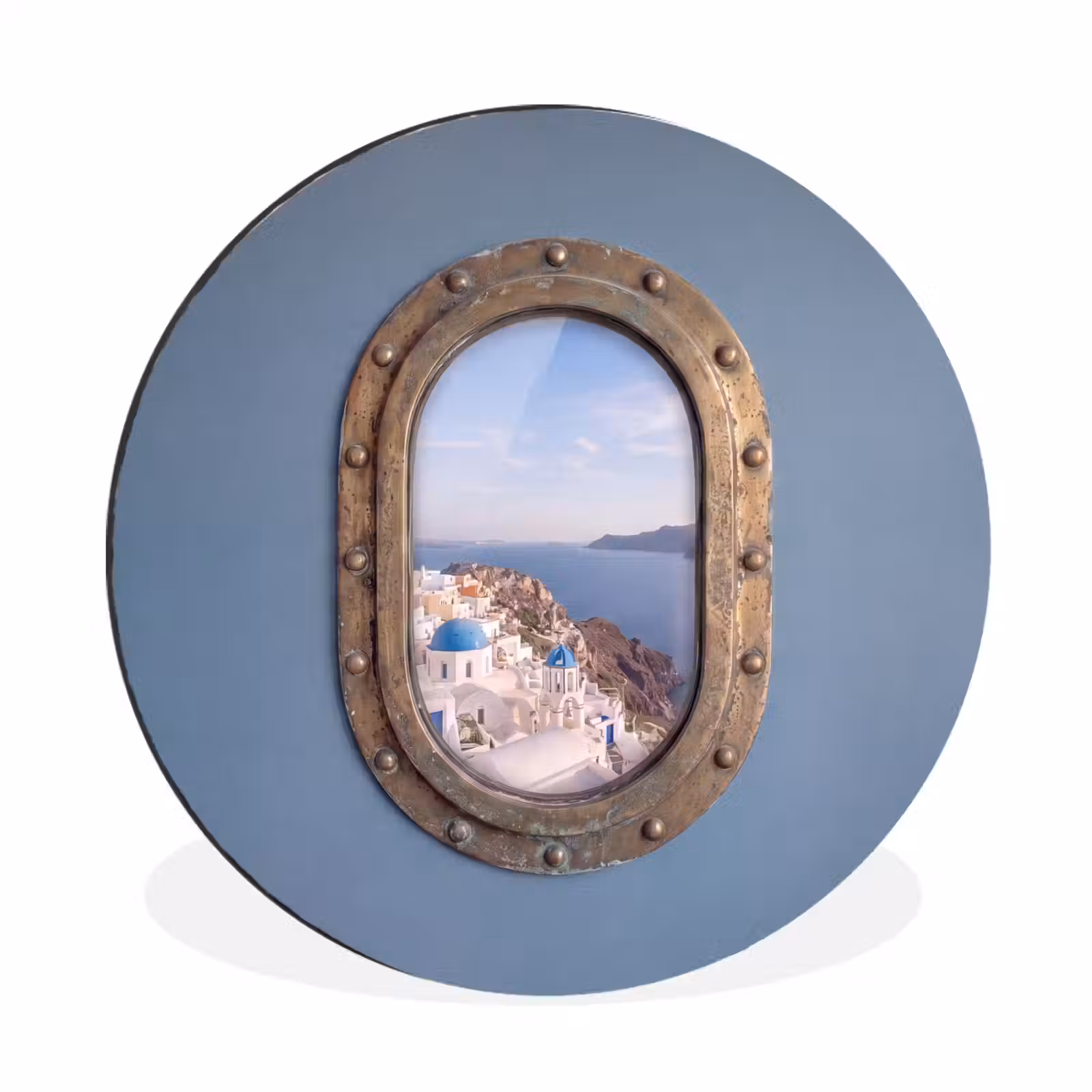 Muurcirkel aluminium - Patrijspoort - Zee - Dorp — 1