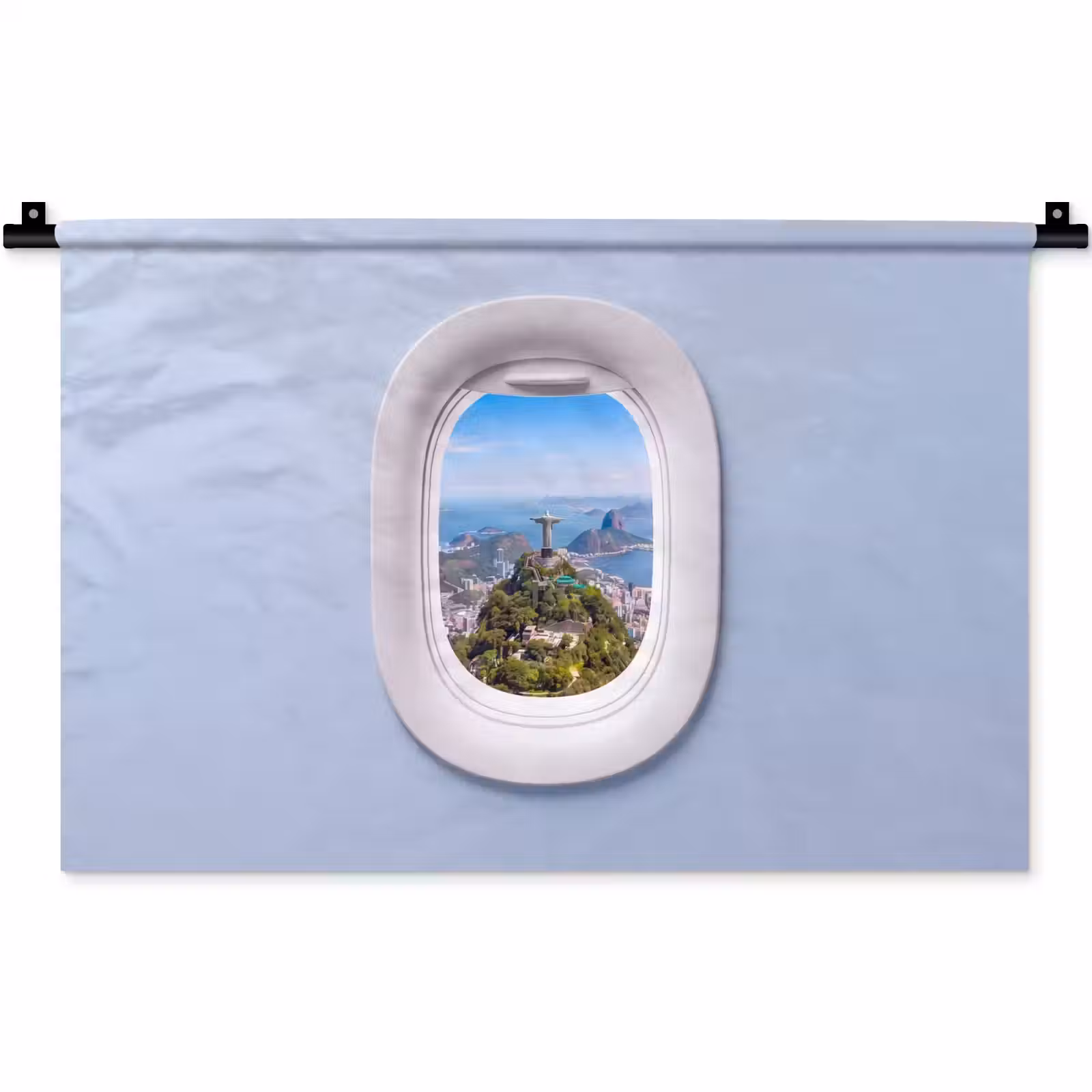 Wandkleed - Standbeeld - Rio - Uitzicht — 1