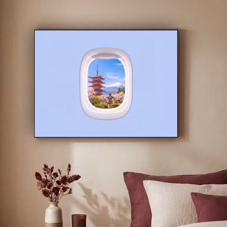 Art frame - Pagode - Berg - Bloesems — 3