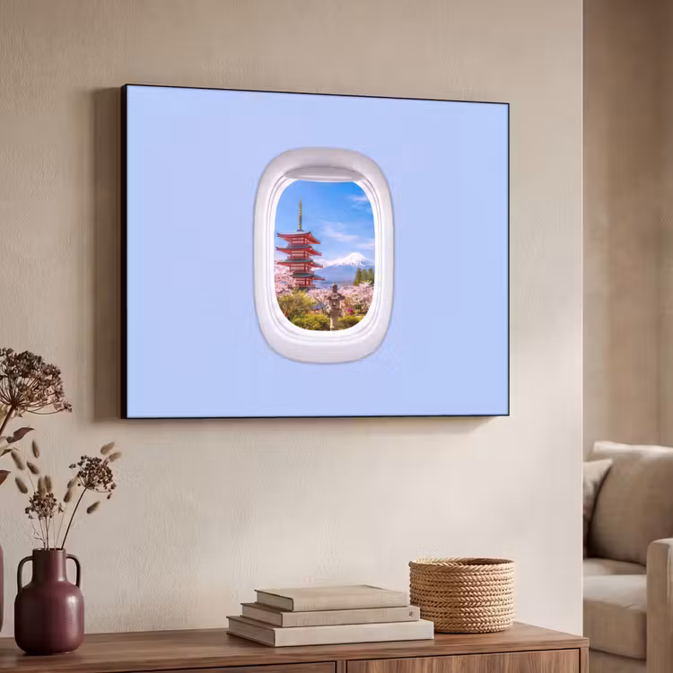 Art frame - Pagode - Berg - Bloesems — 7