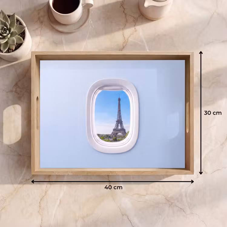 Dienblad - Eiffeltoren - Vliegtuigraam - Reizen — 9