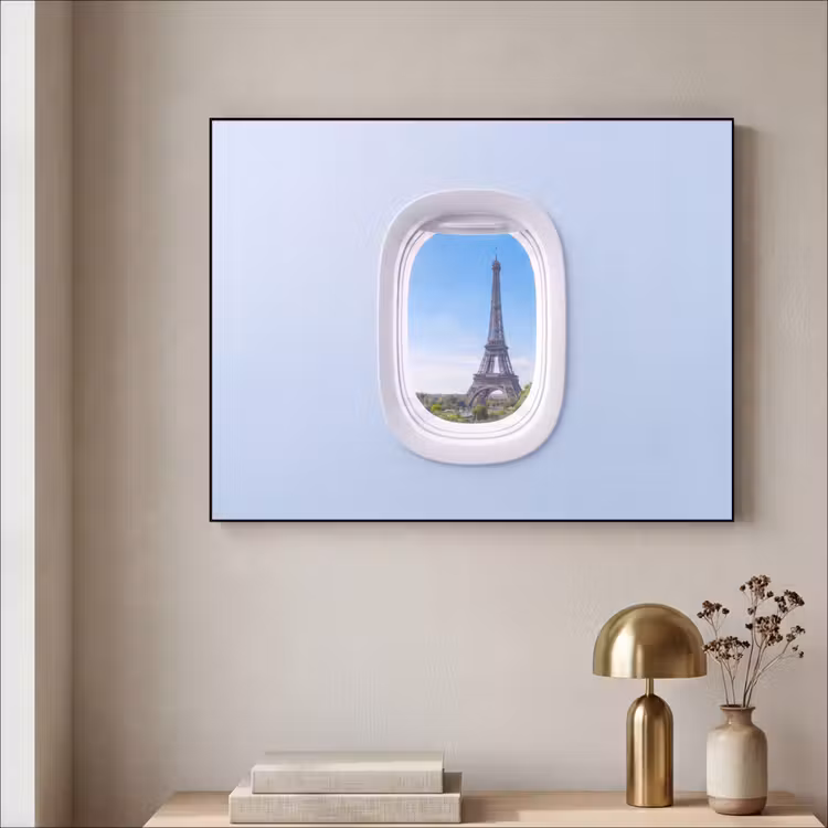 Art frame - Eiffeltoren - Vliegtuigraam - Reizen — 5