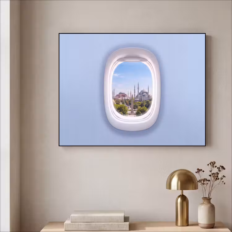 Art frame - Vliegtuigraam - Stad - Reis — 5