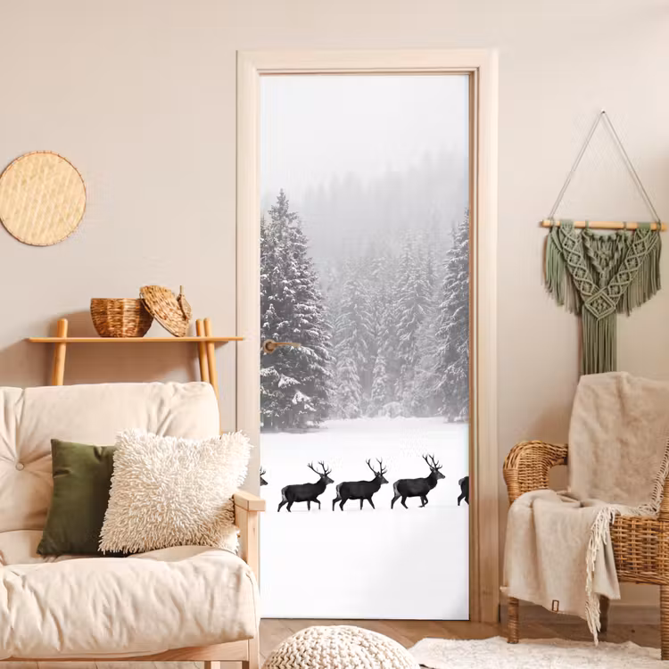Deursticker - Natuur - Bos - Winter — 4