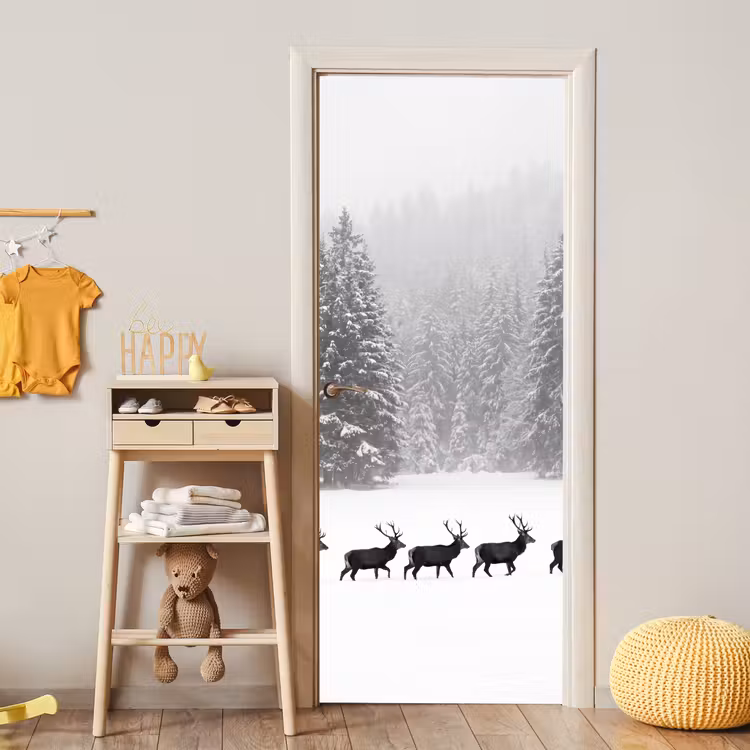 Deursticker - Natuur - Bos - Winter — 6