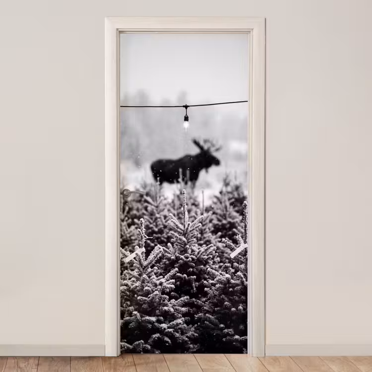 Deursticker - Dieren - Natuur - Winter — 1