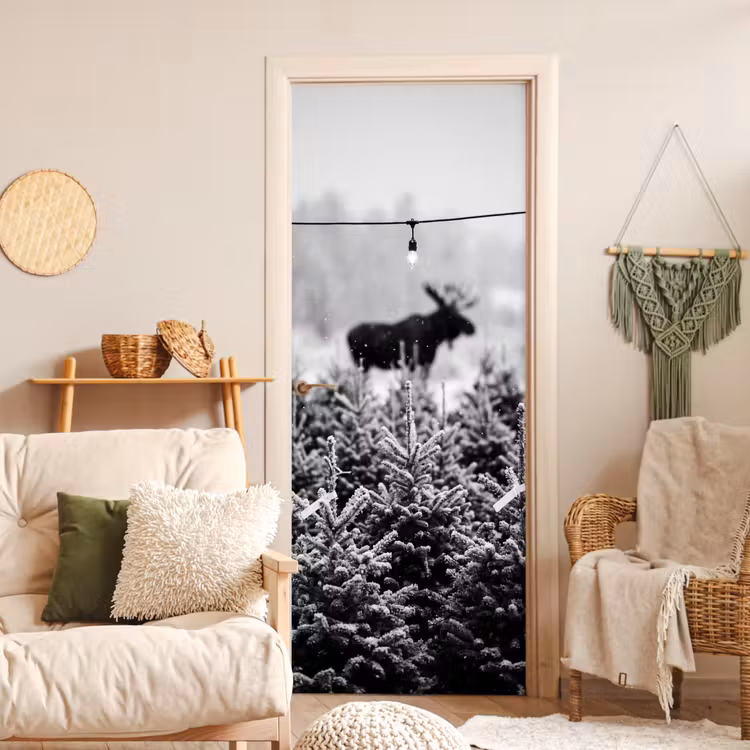Deursticker - Dieren - Natuur - Winter — 4