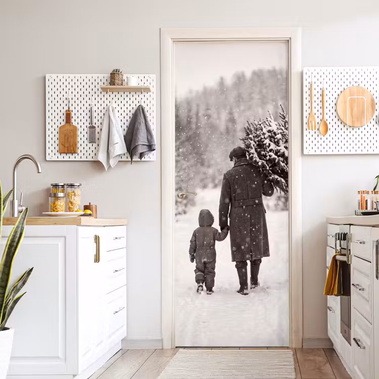 Deursticker - Man - Kind - Winter — 7