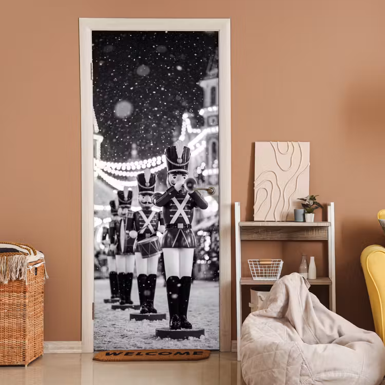 Deursticker - Speelgoed - Winter - Kerst — 2