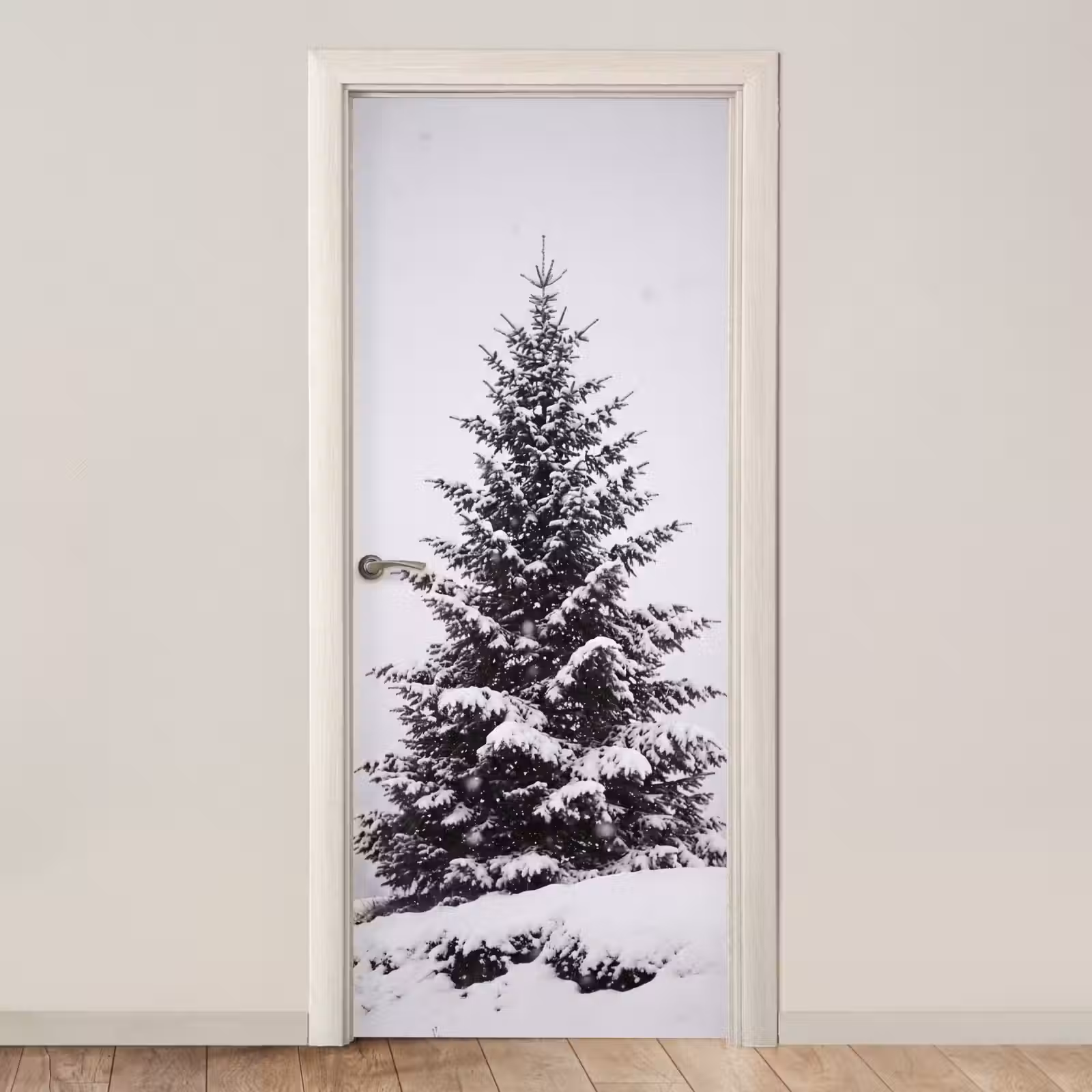 Deursticker - Boom - Winter - Sneeuw — 1