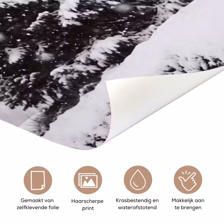 Deursticker - Boom - Winter - Sneeuw — 3