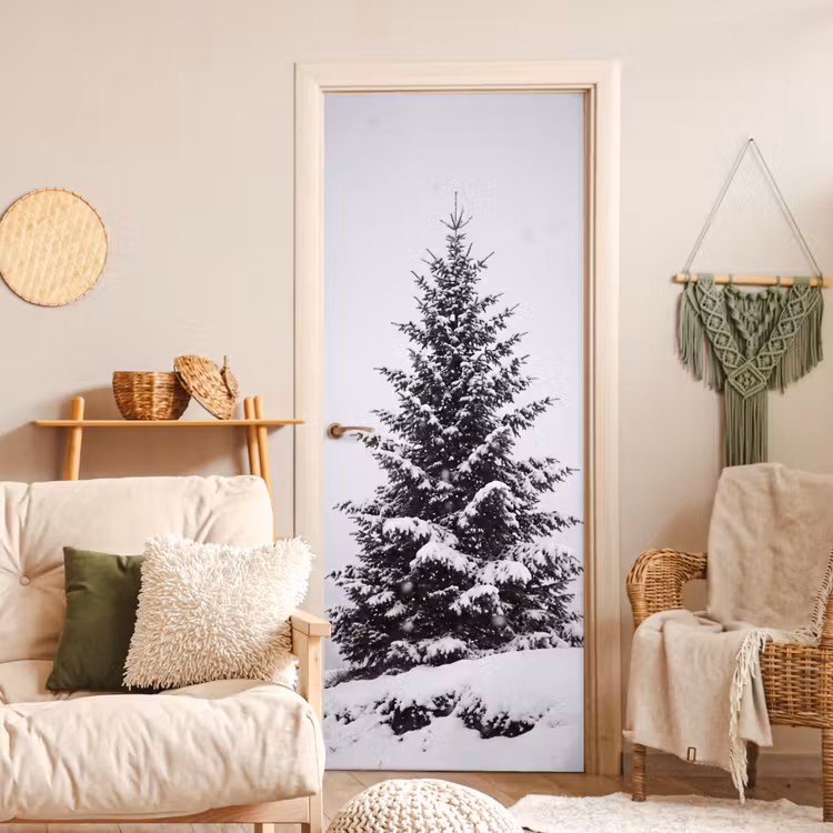 Deursticker - Boom - Winter - Sneeuw — 4